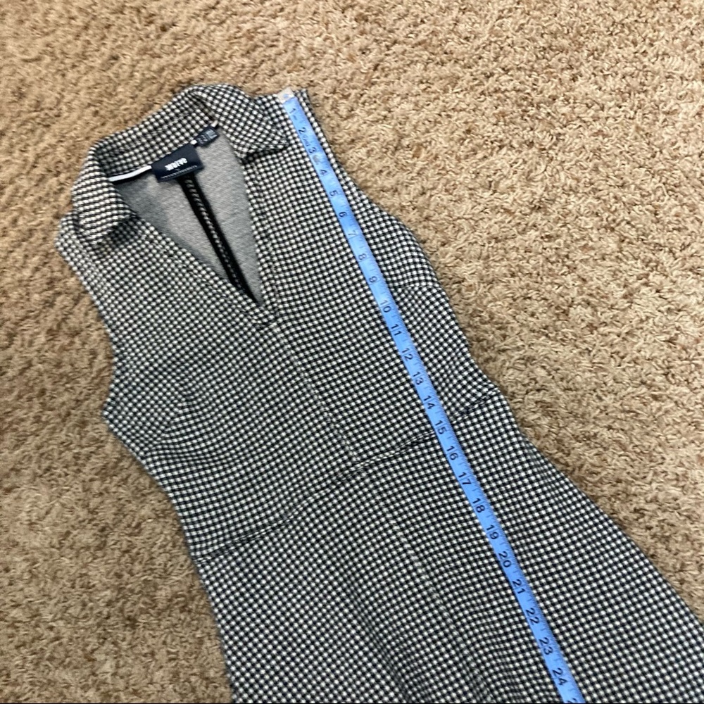 Maeve Anthro Houndstooth A Line Dress Size 8 Black - Picture 4 of 7